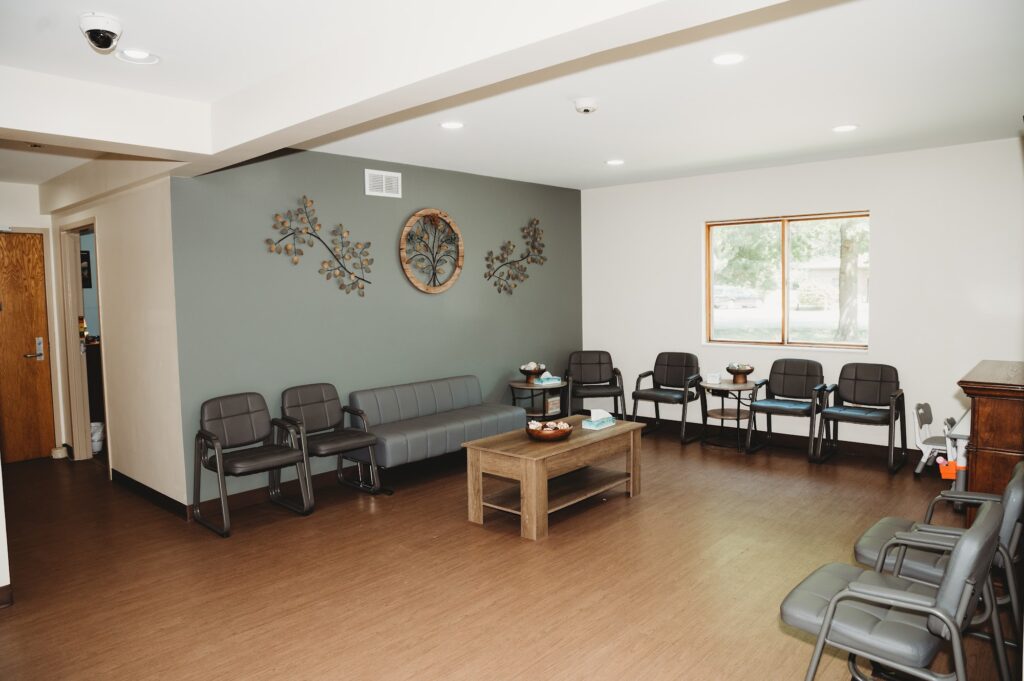 Young House waiting area